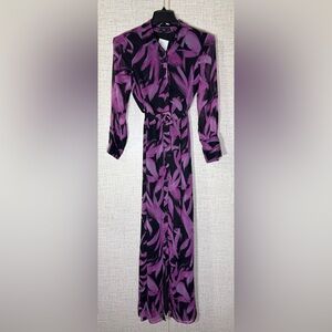 NWT Mango - MNG DRESS Purple And Black Size M